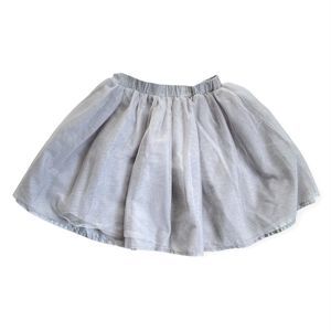 OLD NAVY Girls Size 2T Toddler Tutu Skirt Ballet Silver Sparkle Tulle Ballerina